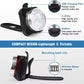 RECHARGABLE ROUND WHITE OR RED 3 LED LIGHT